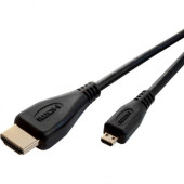 Comprehensive Standard Series HDMI A To HDMI D Cable 3ft - HDMI for Audio/Video Device - 3 ft - HDMI (Micro Type D) Male Digital Audio/Video - 1 x HDMI Male Digital Audio/Video - Shielding - Black - RoHS Compliance HD-AD3EST