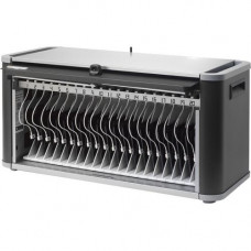 Bretford PowerSync+ Station 20 for iPad and iPad mini - 14.7" Height x 28.7" Width x 15" Depth - Wall Mountable - Steel, Aluminum - Graphite - TAA Compliance HE406BG2