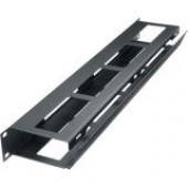 Middle Atlantic Products HHCM-1 Hinged Horizontal Cable Manager - Cable Manager - Black - 1U Rack Height - 19" Panel Width HHCM1