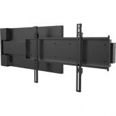 Peerless -AV HPF665 Wall Mount for TV - Black - 55" to 75" Screen Support - 60 lb Load Capacity - 200 x 100, 400 x 400, 600 x 400 VESA Standard HPF665