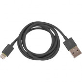 I/OMagic Lightning/USB Data Transfer Cable - 4 ft Lightning/USB Data Transfer Cable - USB - MFI - Black I012U04LB