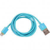 I/OMagic Lightning/USB Data Transfer Cable - 4 ft Lightning/USB Data Transfer Cable - USB - Lightning - MFI - Blue I012U04LBL