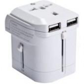 I/OMagic Power Plug - 2 x USB, 4 x AC Power - 110 V AC / 8 A, 220 V AC - Black - RoHS Compliance I016W01RU2B