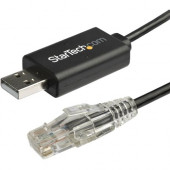 Startech.Com 6 ft. / 1.8 m Cisco USB Console Cable - USB to RJ45 Rollover Cable - Transfer rates up to 460Kbps - M/M - Windows&reg;, Mac and Linux&reg; Compatible - 5.91 ft RJ-45/USB Network Cable for Notebook, Desktop Computer, Router, Server, Sw