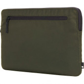 Incipio Technologies Incase Compact Carrying Case (Sleeve) for 15" MacBook Pro (Retina Display) - Olive - Bump Resistant Interior, Scratch Resistant Interior - Faux Fur Interior, Nylon, Polyester, Metal Puller - 10.8" Height x 15" Width x 0
