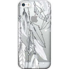 CENTON OTM Hipster Prints Clear Phone Case, Dream Catcher Grey - For iPhone 6 Plus, iPhone 6S Plus - Dream Catcher Grey - Clear IP6PV1CLR-HIP-10