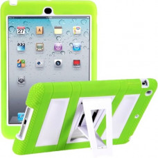 I-Blason ArmorBox 2 Layer Full-Body Protection KickStand Case for iPad Air - For iPad Air - White, Green - Scratch Resistant, Dust Resistant, Shatter Resistant - Polycarbonate, Silicone IPAD5-ABH-GN/WH