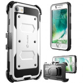 I-Blason Armorbox Carrying Case (Holster) iPhone 7, iPhone 8 - White - Drop Resistant - Polycarbonate, Thermoplastic Polyurethane (TPU) IPH8-ARMOBX