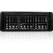 Istarusa RAIDage JAGE412MSBK-DE Drive Enclosure 12Gb/s SAS, SATA/600 - Mini-SAS HD Host Interface - 4U Rack-mountable - Black - Hot Swappable Bays - 12 x HDD Supported - 12 x 3.5" Bay - SECC JAGE412MSBK-DE