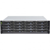 Infortrend JB 3016 Drive Enclosure - 3U Rack-mountable - 16 x HDD Supported - 16 x HDD Installed - 64 TB Installed HDD Capacity - 16 x Total Bay - 16 x 2.5"/3.5" Bay - 12Gb/s SAS - 12Gb/s SAS - Cooling Fan JB3016R00-4T1