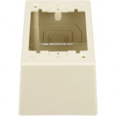 Panduit JBP1DEI Mounting Box - 1-gang - Electric Ivory - Polyvinyl Chloride (PVC) - TAA Compliance JBP1DEI