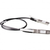 HPE X240 10G SFP+ to SFP+ 0.65m Direct Attach Copper Cable - 2.13 ft SFP+ Network Cable for Network Device - First End: 1 x SFP+ - Second End: 1 x SFP+ - Black - TAA Compliance JD095C