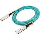 Axiom Fiber Optic Network Cable - 22.97 ft Fiber Optic Network Cable for Network Device, Router, Switch - First End: 1 x QSFP28 Network - Second End: 4 x SFP28 Network - 100 Gbit/s - Blue JNP-100G-AOCBO-7M-AX