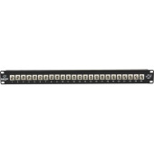 Black Box Connect Rackmount Simplex Fiber Panel - 1U, Preloaded - 24 Port(s) - 24 x Simplex - 1U High - 19" Wide - Rack-mountable - TAA Compliant JPM425A