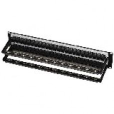 Black Box Feed-Through 48 Port Cat 5e Network Patch Panel - 48 x RJ-45 - TAA Compliance JPM806A-R2