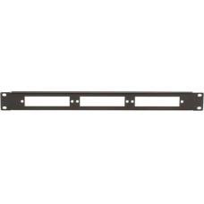 Black Box Economy Blank Fiber Optic Patch Panel - 1U High - 19" Wide - Rack-mountable - TAA Compliance JPMT-FIBER-3