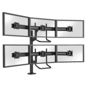 Milestone Av Technologies Chief Kontour Series K4G320B - Mounting kit (grommet mount, column arm, 2 array arms) - for 6 LCD displays - black - screen size: 19"-24" - desktop - TAA Compliance K4G320B