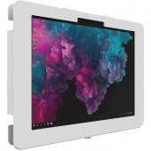 The Joy Factory Elevate II Mounting Enclosure for Tablet - White - 50 x 50, 75 x 75, 100 x 100 VESA Standard KMX304W