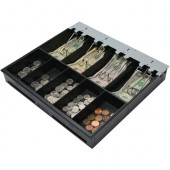 APG Arlo Series 330 Cash Drawer Replacement Tray | Plastic Molded Till for Cash Register | 4 Bill/ 5 Coin Compartments | KPK-15TA-A10-BX | - Cash Till - 4 Bill/5 Coin Compartment(s) - Black - TAA Compliance KPK-15TA-A10-BX