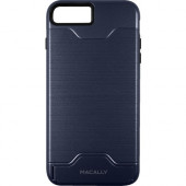 Mace Group Macally Dual Layer Protective Case with Kickstand for iPhone 7 (Navy Blue) - For iPhone 7 - Navy Blue - Metallic - Drop Resistant, Bump Resistant, Scratch Resistant KSTANDP7MBL