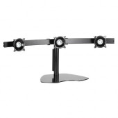 Milestone Av Technologies Chief Triple Horizontal Table Stand KTP320B - Stand for 3 LCD displays - steel - black - screen size: 10"-18" - desktop - TAA Compliance KTP320B