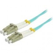 Comprehensive 5M 10Gb LC/LC Duplex 50/125 Multimode Fiber Patch Cable - Aqua - Fiber Optic for Network Device - Patch Cable - 16.40 ft - 2 x LC Male Network - 2 x LC Male Network - Aqua - RoHS Compliance LC-LC-OM3-5M