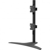 Peerless -AV 1x2 Freestanding Desktop Stand for 24" to 49" Ultra-Wide Curved Monitors - Up to 49" Screen Support - 60 lb Load Capacity - 29.8" Height x 27.7" Width x 14.4" Depth - Freestanding, Table - Fused Epoxy - Matte Bla