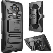 I-Blason Prime Carrying Case (Holster) Smartphone - Black - Impact Resistant, Shock Resistant - Silicone, Polycarbonate - Belt Clip, Holster LGG4-PRIME-BK