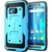 I-Blason HTC One M9 Armorbox Dual Layer Full Body Protective Case - For Smartphone - Blue - Scratch Resistant, Drop Resistant, Damage Resistant, Dust Resistant, Lint Resistant, Impact Resistant, Shock Resistant - Polycarbonate, Thermoplastic Polyurethane 