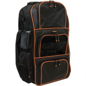 Mobile Edge Deluxe Carrying Case (Backpack) Baseball, Softball - Black, Orange - Ballistic Nylon, Twin Matt - Shoulder Strap, Handle - 24" Height x 17" Width x 10" Depth ME-BB10
