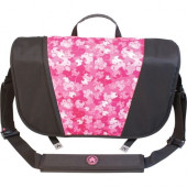 Mobile Edge SUMO Notebook Messenger Bag - 12" x 19" x 6" - Ballistic Nylon - Black, Pink ME-SUMO33MBX