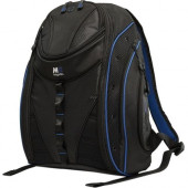 Mobile Edge Express MEBPE32 Carrying Case (Backpack) for 16" to 17" MacBook - Black, Royal Blue - Ballistic Nylon - Shoulder Strap - 20" Height x 16" Width x 8.5" Depth MEBPE32