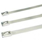 PANDUIT Enhanced Pan-Steel MLT Series Self-Locking Stainless Steel Cable Tie - 50 Pack - TAA Compliance MLT6SH-LP