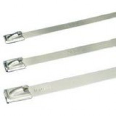 PANDUIT Pan-Steel MLT Series Self-Locking Stainless Steel Cable Tie - Cable Tie - 100 Pack - TAA Compliance MLT2S-CP
