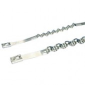 PANDUIT Enhanced Pan-Steel Wave-Ty Superior Grip Stainless Steel Tie - 50 Pack - TAA Compliance MLT6WH-LP