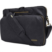Cocoon Urban Adventure Carrying Case (Messenger) for 16" MacBook Pro - Black - Water Resistant Exterior - Waxed Canvas Exterior - Shoulder Strap, Hand Strap - 11.5" Height x 16.3" Width x 3" Depth MMS2604BK