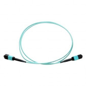 Axiom MPO Female to MPO Female Multimode OM3 50/125 Fiber Optic Cable - 20m - Fiber Optic for Network Device - 65.62 ft - 2 x MPO Female Network - 2 x MPO Female Network - 50/125 &micro;m - Aqua - RoHS Compliance MPOFFOM320M-AX