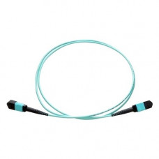 Axiom MPO Male to MPO Male Multimode OM4 50/125 Fiber Optic Cable - 4m - Fiber Optic for Network Device - 13.12 ft - 2 x MPO Male Network - 2 x MPO Male Network - 50/125 &micro;m - Aqua - RoHS Compliance MPOMMOM44M-AX