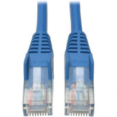 Tripp Lite 8ft Cat5e / Cat5 Snagless Molded Patch Cable RJ45 M/M Blue 8&#39;&#39; - 8 ft Category 5e Network Cable for Network Device - First End: 1 x RJ-45 Male Network - Second End: 1 x RJ-45 Male Network - Patch Cable - Blue - RoHS Compliance N