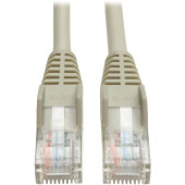 Tripp Lite 30ft Cat5e / Cat5 Snagless Molded Patch Cable RJ45 M/M Gray 30&#39;&#39; - 30 ft Category 5e Network Cable for Network Device - First End: 1 x RJ-45 Male Network - Second End: 1 x RJ-45 Male Network - Patch Cable - Gray - RoHS Complianc