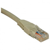 Tripp Lite 4ft Cat5e / Cat5 350MHz Molded Patch Cable RJ45 M/M Gray 4'' - Category 5e - 4ft - 1 x RJ-45 Male Network - 1 x RJ-45 Male Network - Gray - RoHS Compliance N002-004