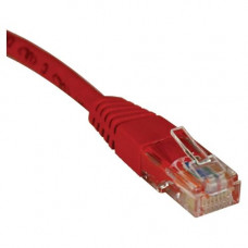 Tripp Lite 6ft Cat5e / Cat5 350MHz Molded Patch Cable RJ45 M/M Red 6'' - Category 5e - 6ft - 1 x RJ-45 Male Network - 1 x RJ-45 Male Network - Red - RoHS Compliance N002-006-RD