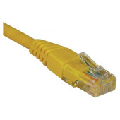 Tripp Lite 6ft Cat5e / Cat5 350MHz Molded Patch Cable RJ45 M/M Yellow 6'' - Category 5e - 6ft - 1 x RJ-45 Male Network - 1 x RJ-45 Network - Yellow - RoHS Compliance N002-006-YW