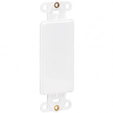 Tripp Lite Center Plate Insert, Decora Style - Vertical, Blank - White - Acrylonitrile Butadiene Styrene (ABS) - TAA Compliance N042D-100V
