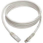 Tripp Lite 7ft Cat6 Gigabit Molded Patch Cable RJ45 M/M 550MHz 24 AWG White - Category 6 for Network Device, Router, Modem, Blu-ray Player, Printer, Computer - 128 MB/s - Patch Cable - 7 ft - 1 x RJ-45 Male Network - 1 x RJ-45 Male Network - Gold-plated C