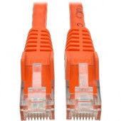Tripp Lite 2ft Cat6 Gigabit Snagless Molded Patch Cable RJ45 M/M Orange 2'' - 61cm - 1 x RJ-45 Male - 1 x RJ-45 Male - Orange N201-002-OR