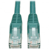 Tripp Lite 12ft Cat6 Gigabit Snagless Molded Patch Cable RJ45 M/M Green 12'' - 12 ft Category 6 Network Cable for Network Device - First End: 1 x RJ-45 Male Network - Second End: 1 x RJ-45 Male Network - Patch Cable - Green - RoHS Complian