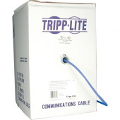 Tripp Lite 1000ft Cat6 550MHz Gigabit Bulk Solid PVC CMR Cable Blue 1000'' - 4 Pair Solid CMR PVC Jacket - TAA Compliance N222-01K-BL