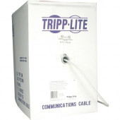 Tripp Lite 1000FT PVC CMR CAT 6 SOLID UTP BULK CABLE White 1000'' - Category 6 for Network Device - 128 MB/s - 1000 ft - 1 x Bare Wire - 1 x Bare Wire - White - TAA Compliance N222-01K