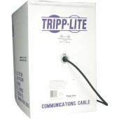 Tripp Lite 1000ft Cat6 Gigabit Bulk Cable Solid CMP Plenum PVC Black 1000&#39;&#39; - Category 6 for Network Device - 128 MB/s - 1000 ft - 1 x Bare Wire - 1 x Bare Wire - TAA Compliance N224-01K-BK